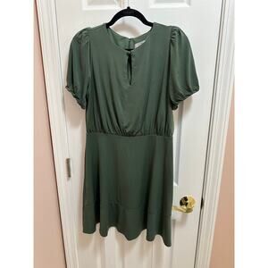Loft Petites Dress Size 6P in Olive Green